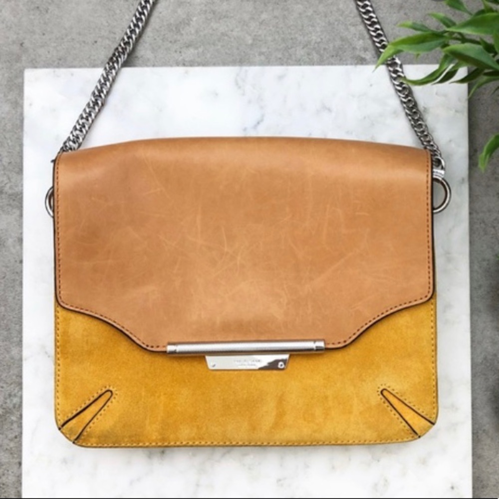 Rag & Bone suede and leather crossbody bag